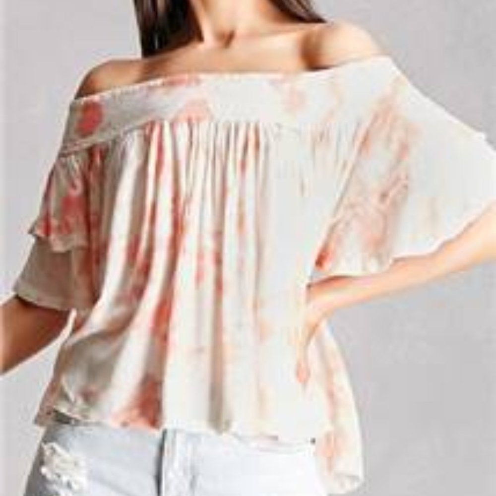 NWT - Tie Dye Off-the-Shoulder Top - Medium